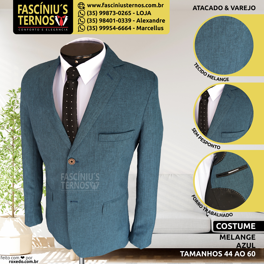 Terno Microfibra Melange